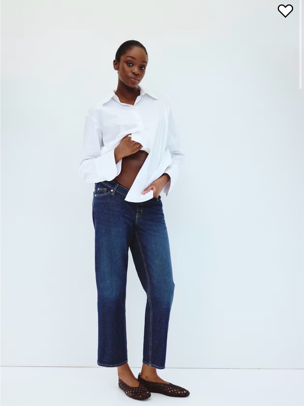 H&M Mama Maternity Straight-Leg Ankle Jeans Size XL